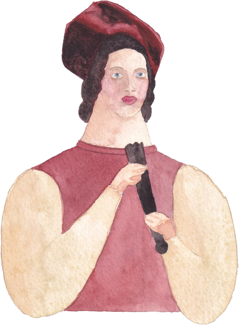 Os duques de Lafões — aguarela